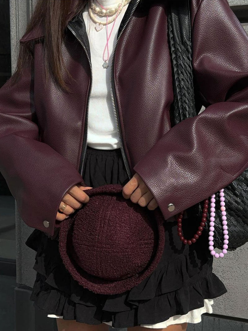 IVY™- CHAQUETA BIKER DE CUERO