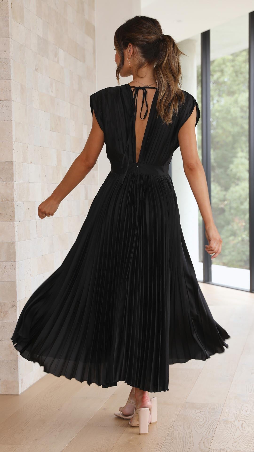 ALEXIS™ – VESTIDO DE FIESTA CON ESCOTE EN V Y ABERTURA LATERAL