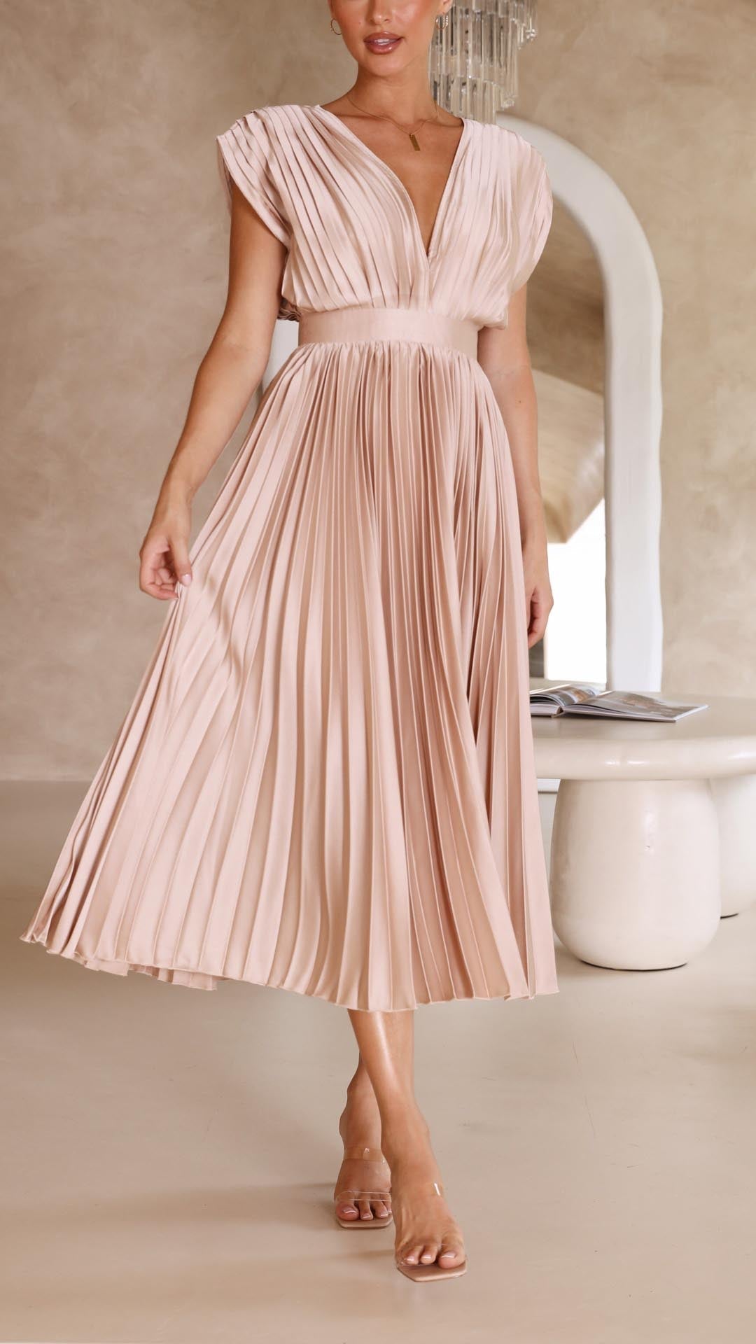 ALEXIS™ – VESTIDO DE FIESTA CON ESCOTE EN V Y ABERTURA LATERAL