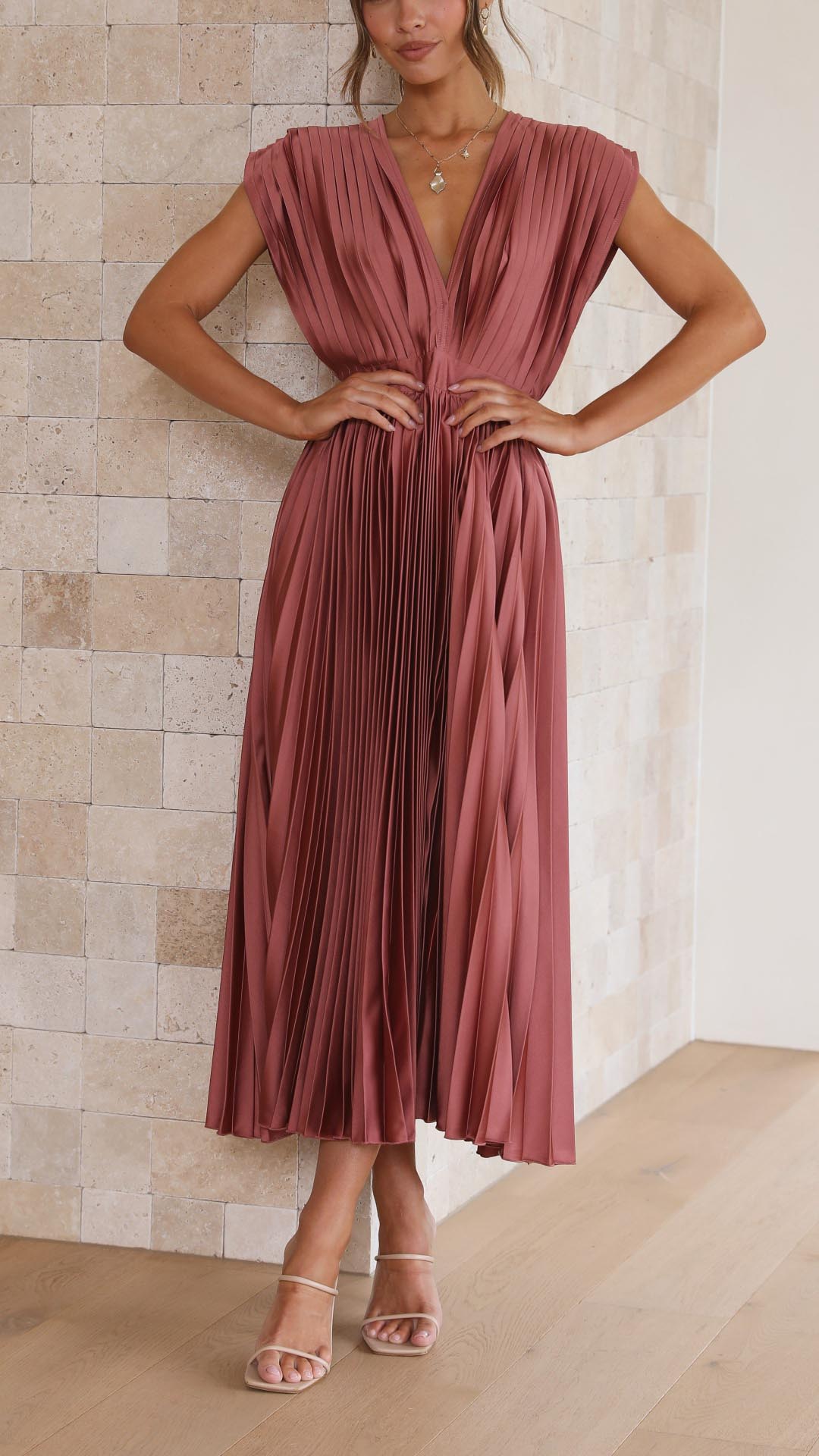 ALEXIS™ – VESTIDO DE FIESTA CON ESCOTE EN V Y ABERTURA LATERAL