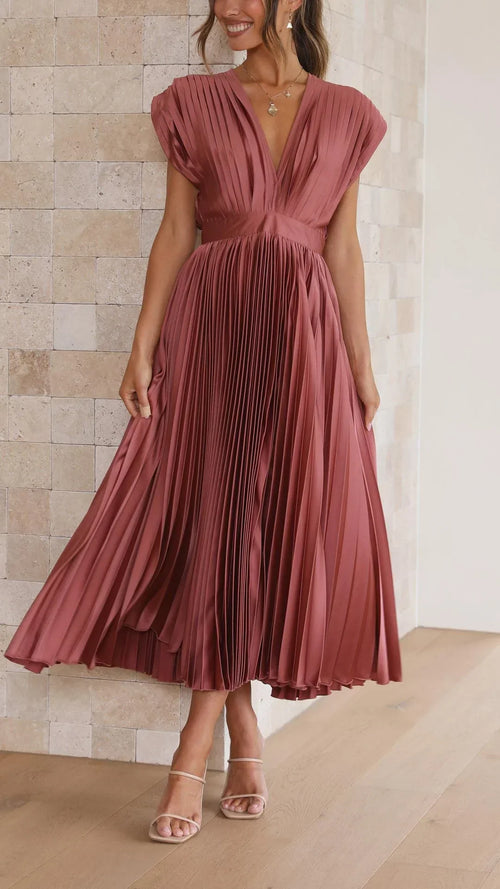 ALEXIS™ – VESTIDO DE FIESTA CON ESCOTE EN V Y ABERTURA LATERAL