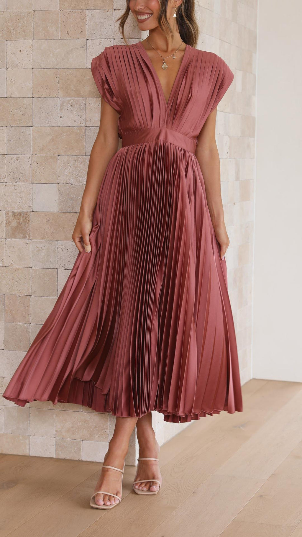 ALEXIS™ – VESTIDO DE FIESTA CON ESCOTE EN V Y ABERTURA LATERAL