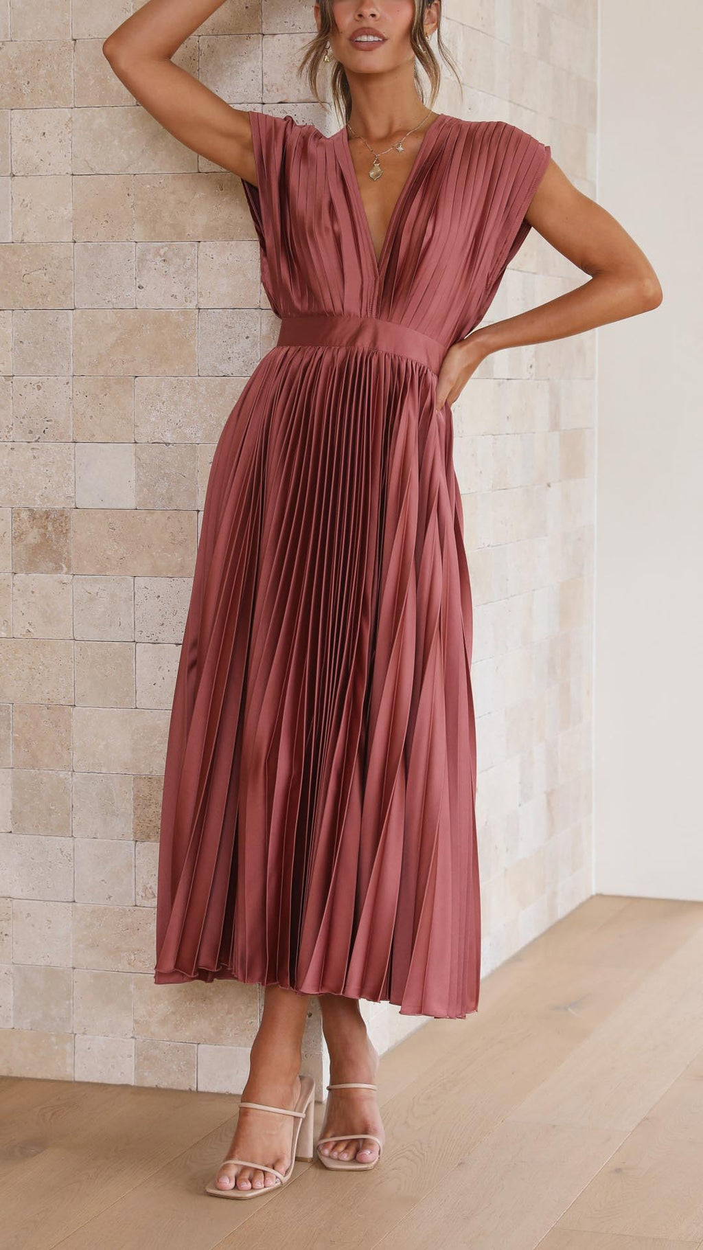 ALEXIS™ – VESTIDO DE FIESTA CON ESCOTE EN V Y ABERTURA LATERAL