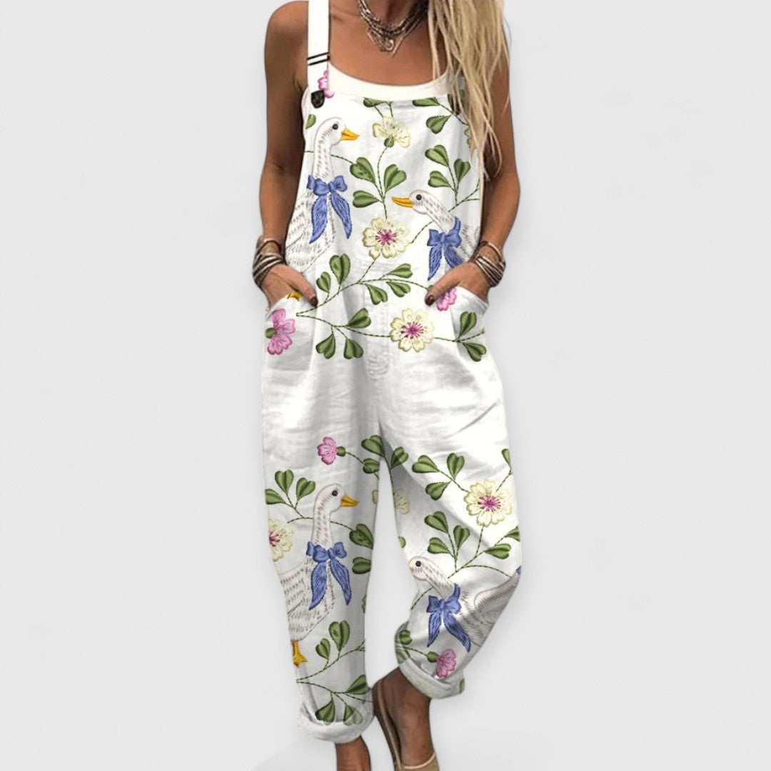 JANE – mono de pierna ancha floral