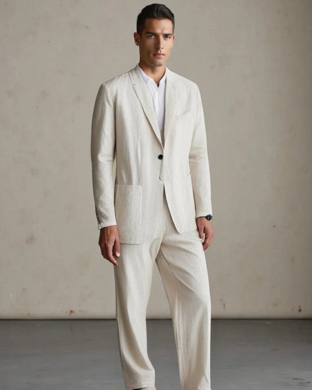 LINO CHIC – conjunto de lino elegante