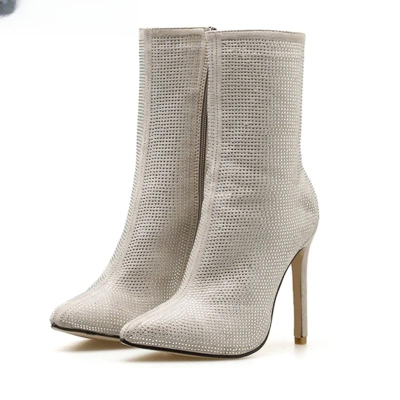 CHRYSTAL™ | BOTAS BRILLANTES DE TACÓN ALTO