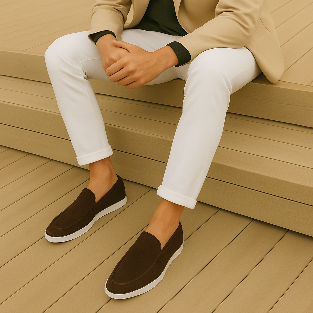 BELLUNO – mocasines clásicos de ante