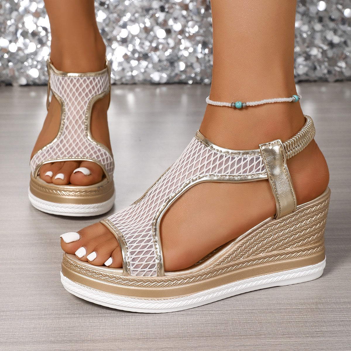 CÉLIMA – sandalias ortopédicas slip-on con cuña