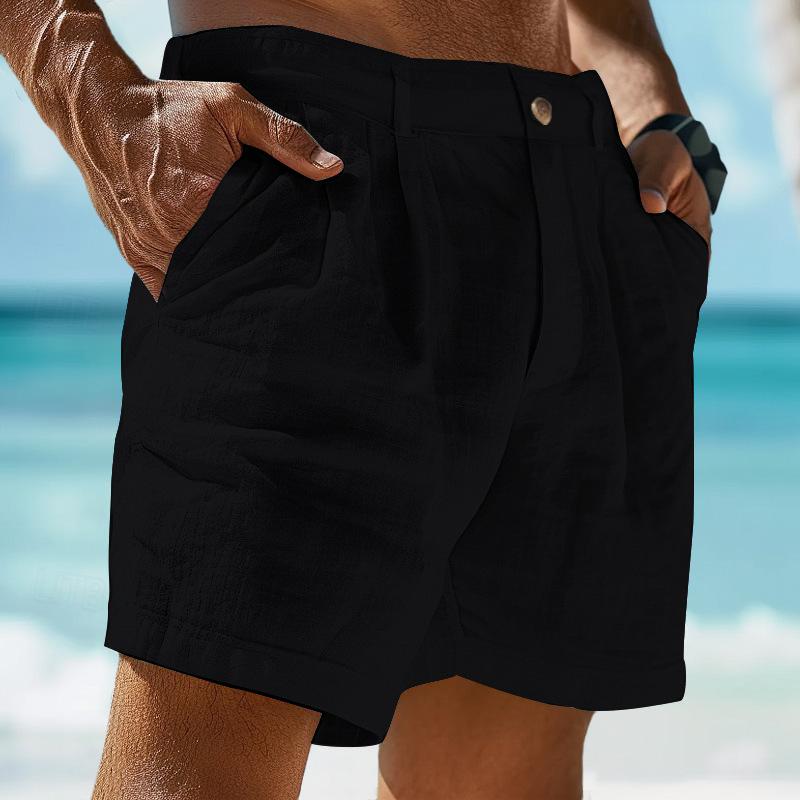 HAVANA™ | SHORT DE LINO CLÁSICO PARA HOMBRE