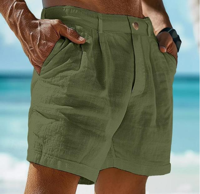 HAVANA™ | SHORT DE LINO CLÁSICO PARA HOMBRE