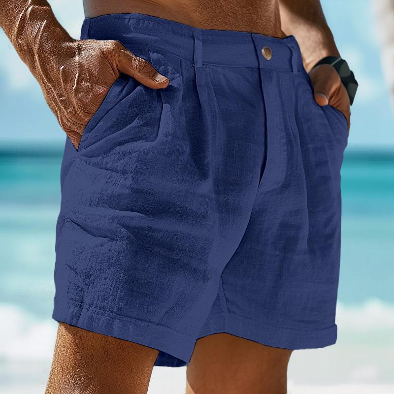 HAVANA™ | SHORT DE LINO CLÁSICO PARA HOMBRE
