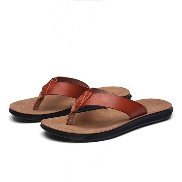 BAHARI™ | CHANCLAS DE CUERO PARA HOMBRE CON DISEÑO VINTAGE