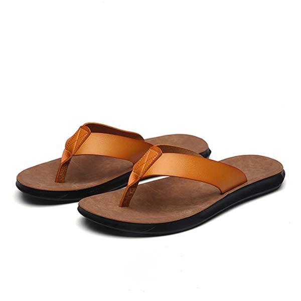 BAHARI™ | CHANCLAS DE CUERO PARA HOMBRE CON DISEÑO VINTAGE
