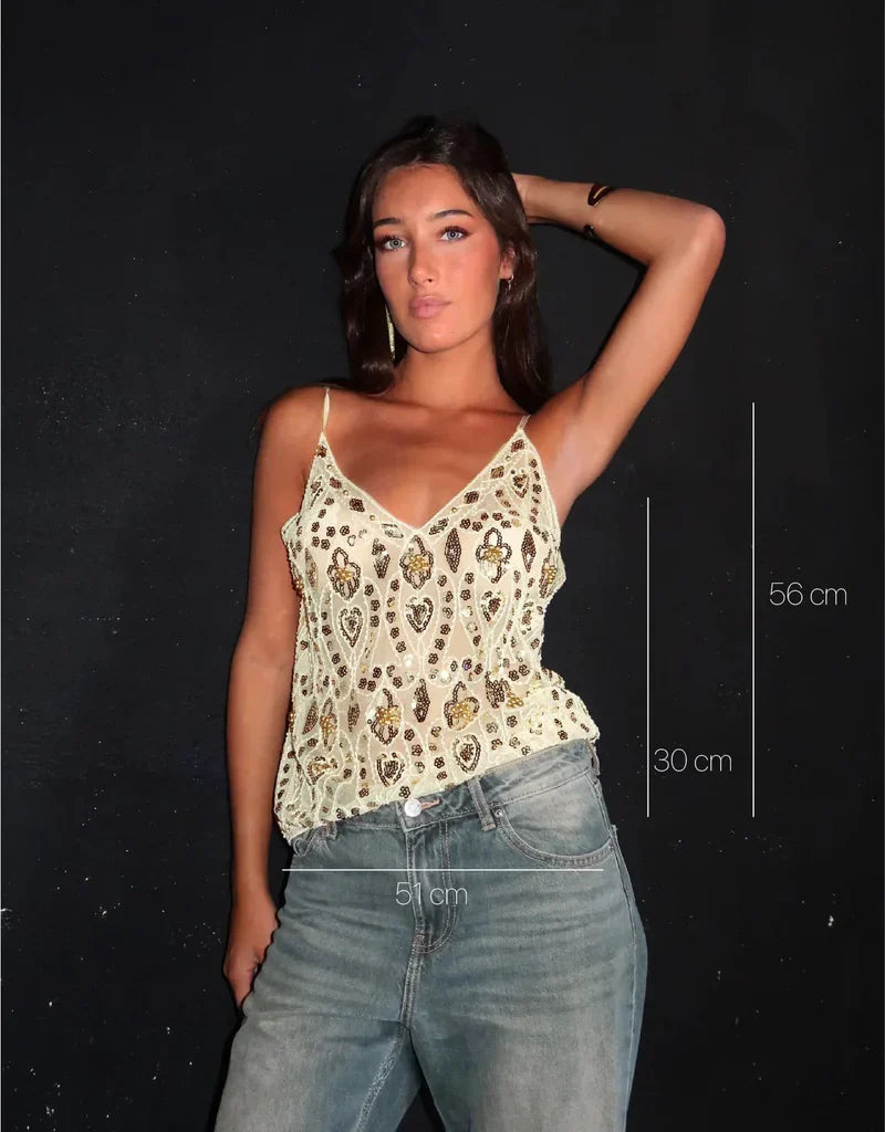 KATE™ | TOP ADORNADO
