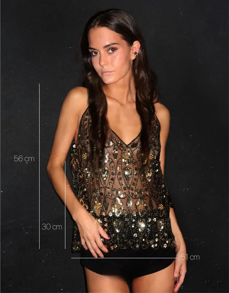KATE™ | TOP ADORNADO