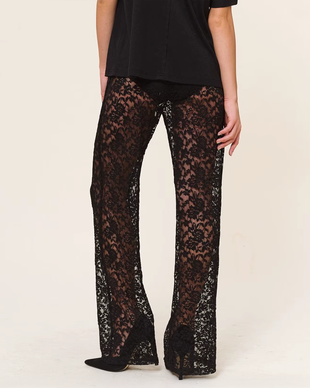 VALÉRIE™ – PANTALÓN DE ENCAJE DE TALLE ALTO