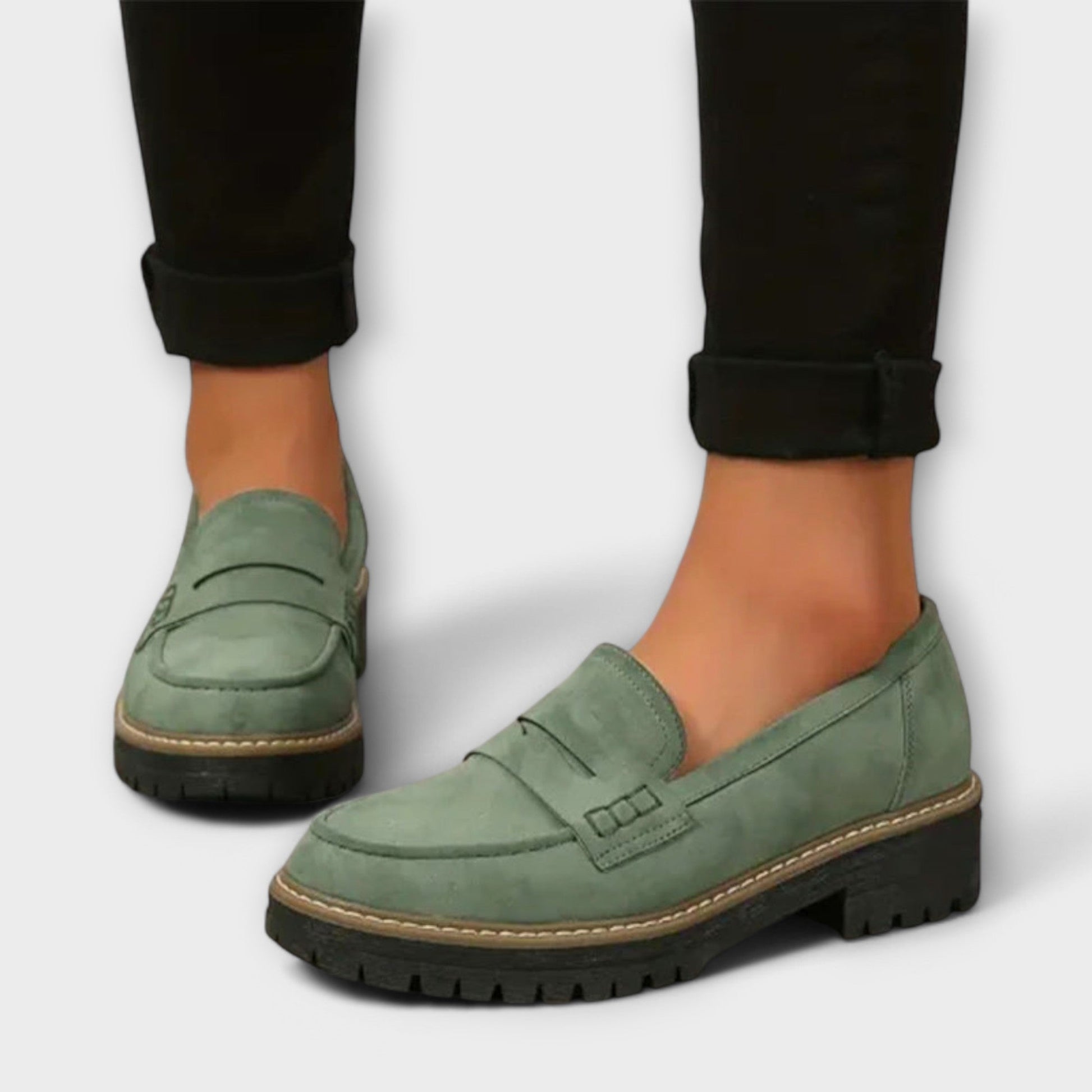 ALISA™ | MOCASINES DE ANTE CON PLATAFORMA CÓMODA