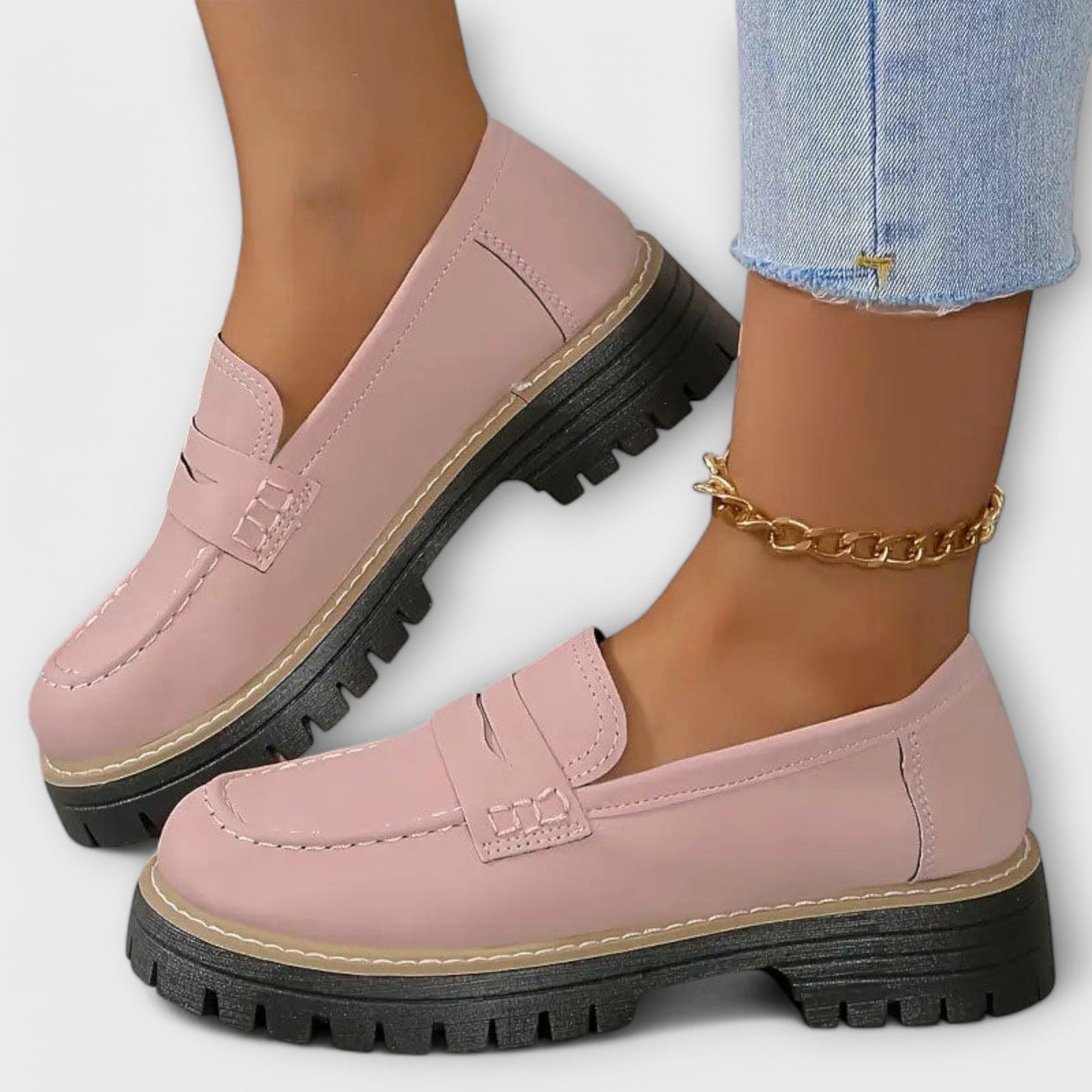 ALISA™ | MOCASINES DE ANTE CON PLATAFORMA CÓMODA