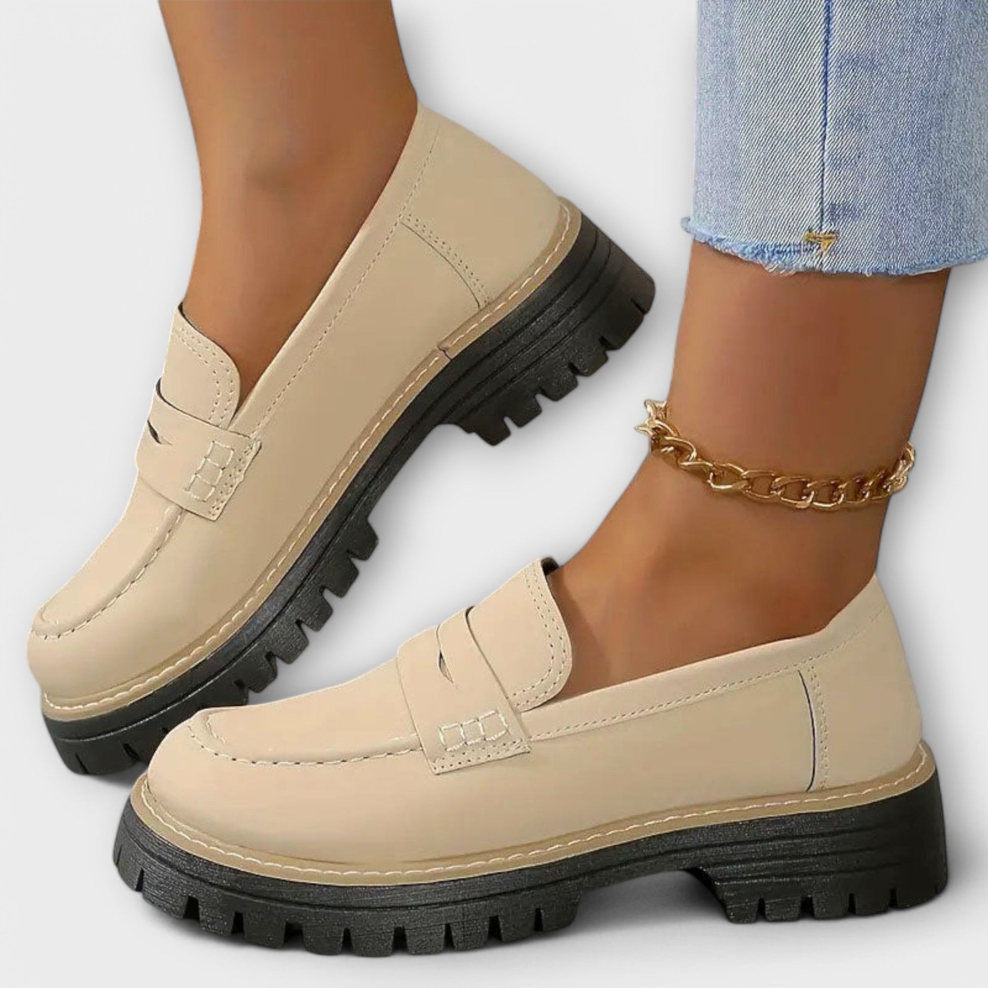 ALISA™ | MOCASINES DE ANTE CON PLATAFORMA CÓMODA