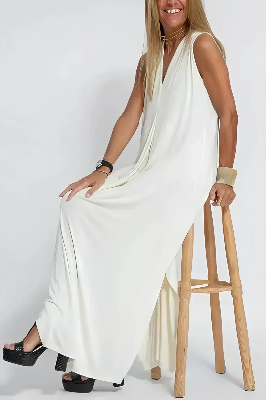 ELISE | VESTIDO LARGO ELEGANTE CON CÁRDIGAN DE REGALO