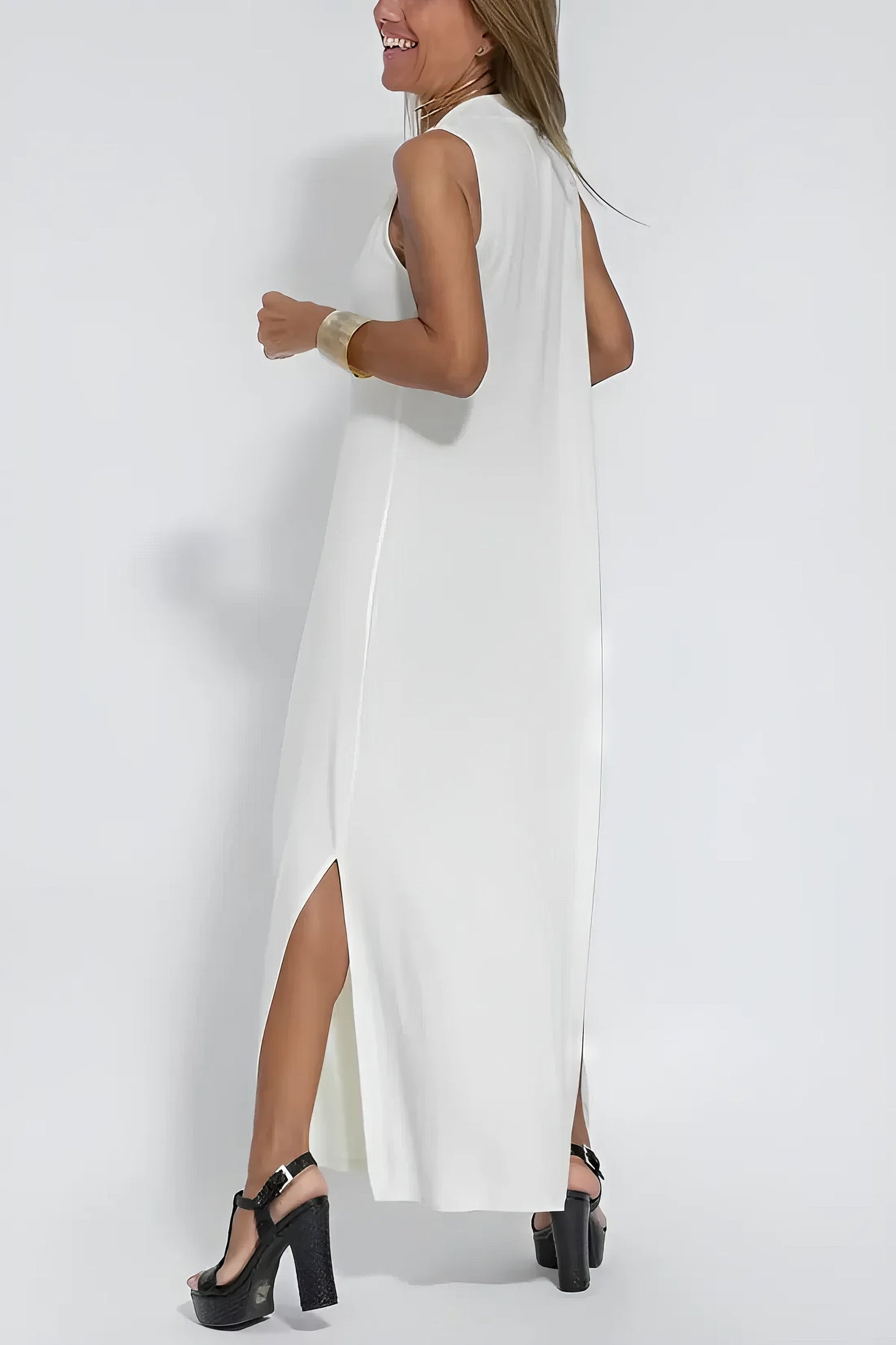 ELISE | VESTIDO LARGO ELEGANTE CON CÁRDIGAN DE REGALO