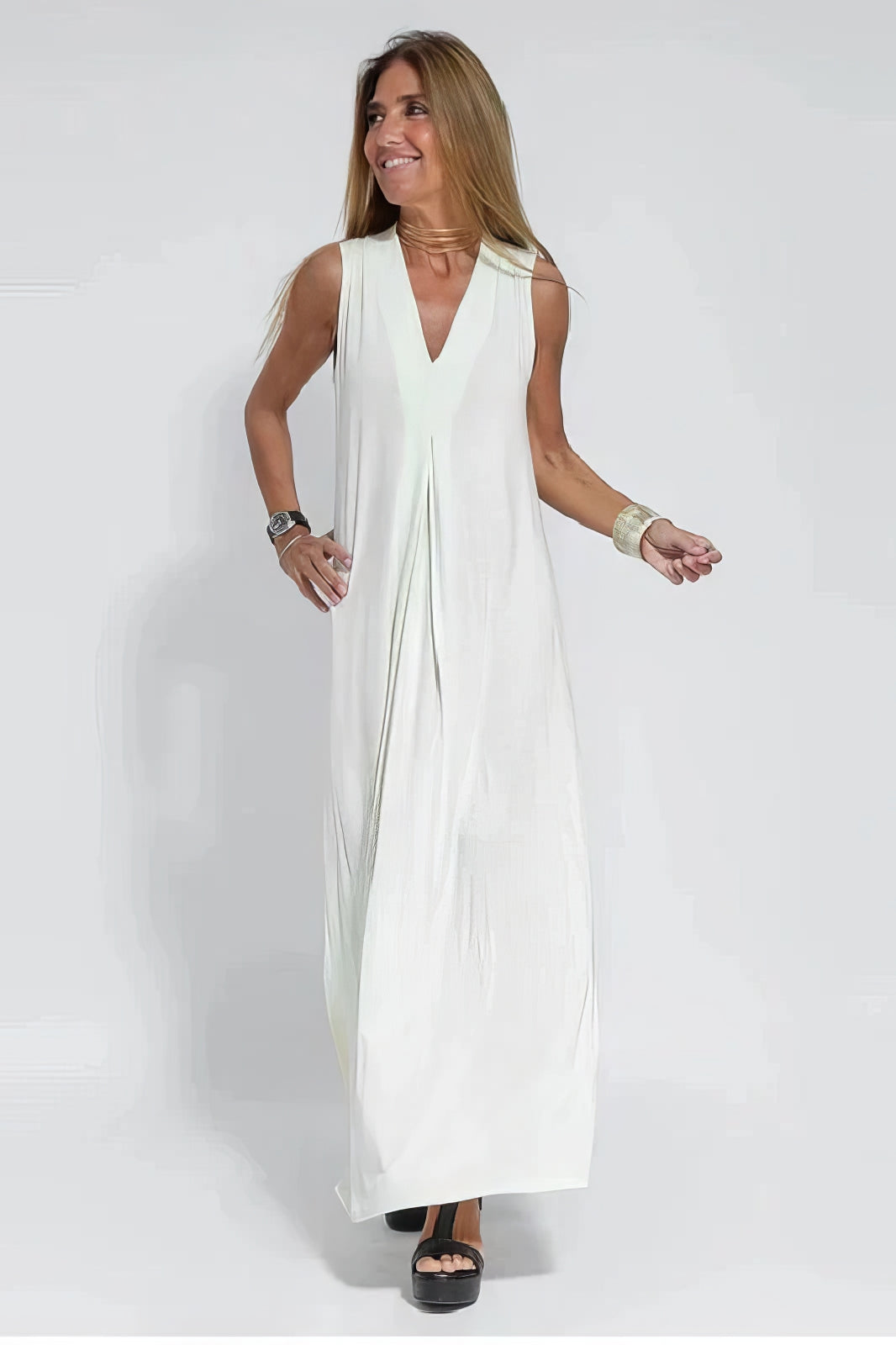 ELISE | VESTIDO LARGO ELEGANTE CON CÁRDIGAN DE REGALO